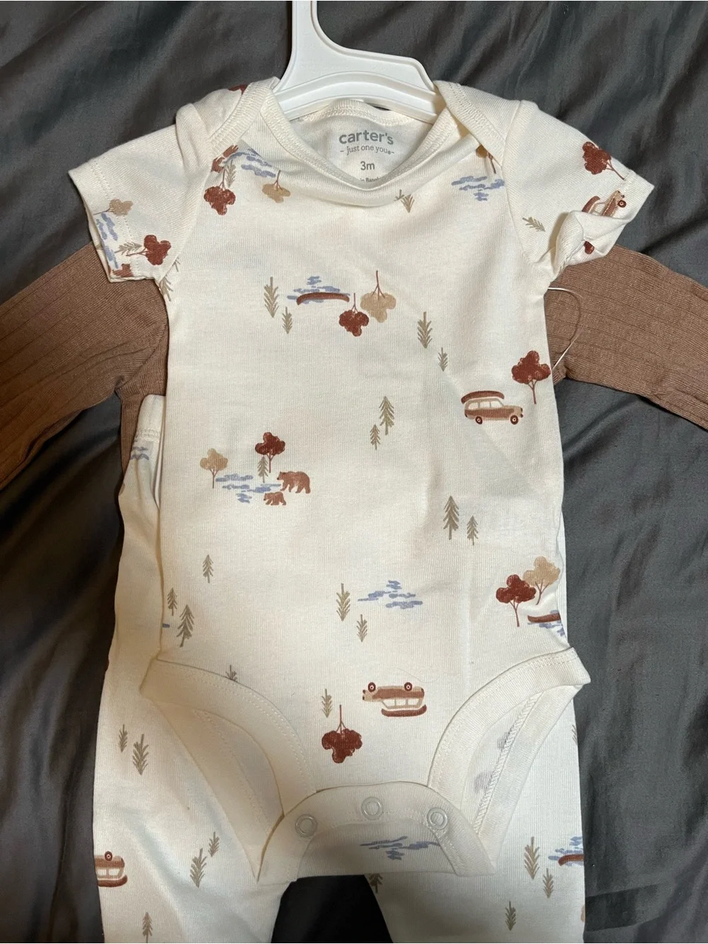 Carter's Just One You Baby Boy 3-Piece Wilderness Bodysuit Set Little Explorer